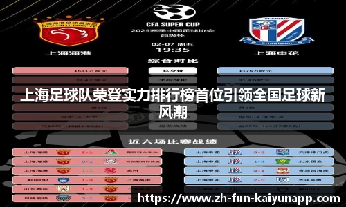 上海足球队荣登实力排行榜首位引领全国足球新风潮